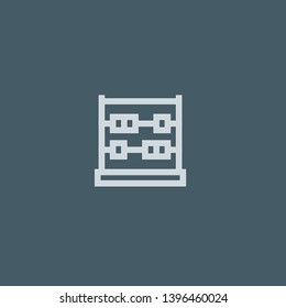 Abacus vector icon. Abacus concept stroke symbol design. Thin graphic elements vector illustration, outline pattern for your web site design, logo, UI. EPS 10.