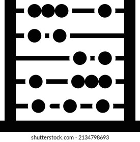 Illustration zum Design von Abacus-Vektorsymbol