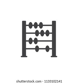 Abacus vector icon. filled flat sign for mobile concept and web design. Old retro calculator simple solid icon. Symbol, logo illustration. Pixel perfect vector graphics