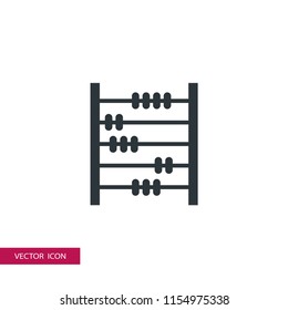 abacus vector icon illustration 