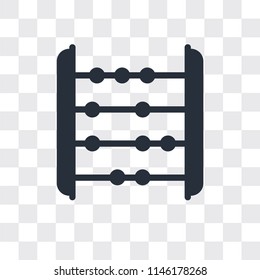 Abacus vector icon isolated on transparent background, Abacus logo concept
