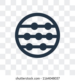 Abacus vector icon isolated on transparent background, Abacus logo concept
