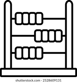 Icono detallado de la Ilustración vectorial del ábaco