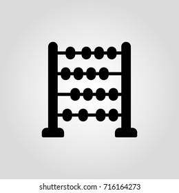 Abacus vector isolated flat icon