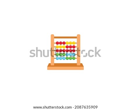 Abacus vector isolated icon. Emoji illustration. Abacus vector emoticon