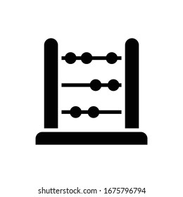 Ilustración de estilo vectorial Abacus. Ícono de relleno de negocios y finanzas.