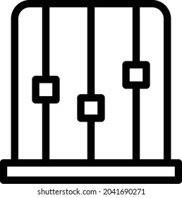 abacus vector thin line icon