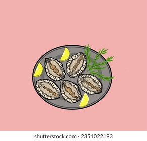 Abalone ist eine essbare Muschel, die gut schmeckt
