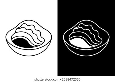 Abalone icon vector on White Background ,Vector Art Illustration on white background.