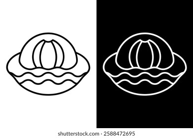 Abalone icon vector on White Background ,Vector Art Illustration on white background.