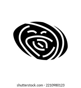 abalone sea shell beach glyph icon vector. abalone sea shell beach sign. isolated symbol illustration