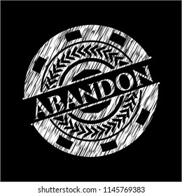 Abandon chalk emblem