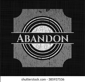 Emblema de tiza de Abandon