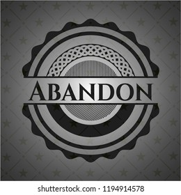 Abandon dark icon or emblem