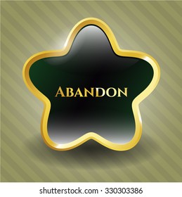 Abandon gold emblem
