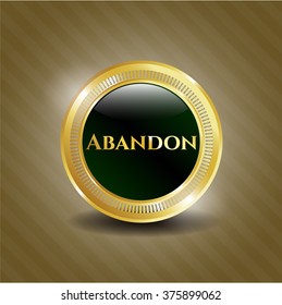 Emblema dorado de Abandon