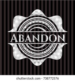 Abandon silver emblem