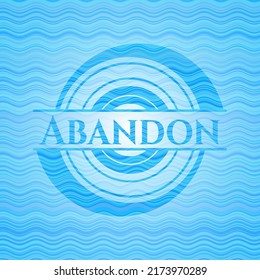 Abandonar el fondo de la placa de agua. Ilustración vectorial. Detallado. 