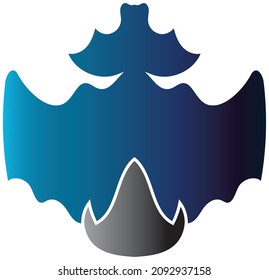 Abandoned blue sail ghost ship logo