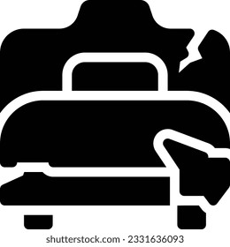 abandoned Vector illustration on a transparent background. Premium quality symbols. Gyliph vector icon for concept and graphic design.