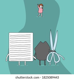 abandoning the traditional games of rock, paper and scissors