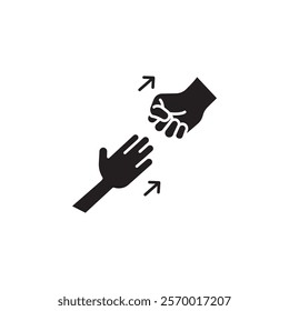 abandonment icon black and white vector outline sign