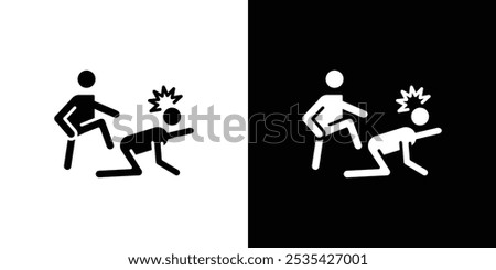 abandonment icon linear logo isolated