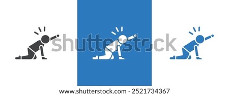 abandonment icon thin line illustration