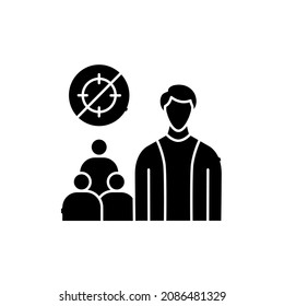 Abandonment of other people's goals сolor line icon. Life for yourself. Pictogram for web page, mobile app, promo. UI UX GUI design element. Editable stroke.