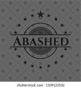 Abashed black emblem. Vintage.