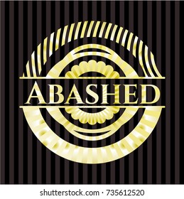 Abashed golden badge
