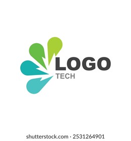 Abastract Tech Logo Design Template.