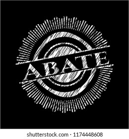 Abate with chalkboard texture
