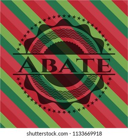 Abate christmas style emblem.