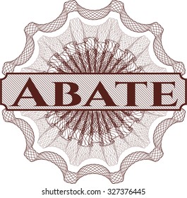 Abate money style rosette