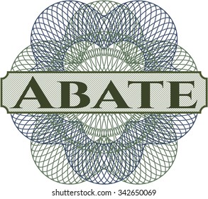 Abate money style rosette