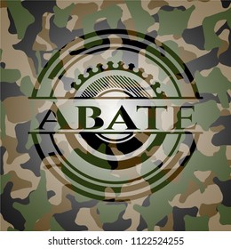 Abate on camo texture
