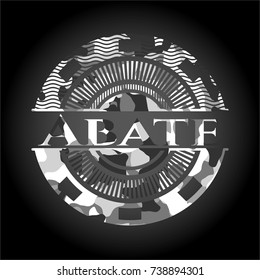 Abate on grey camouflage pattern