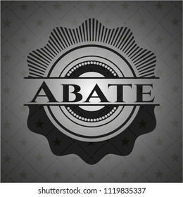 Abate realistic black emblem