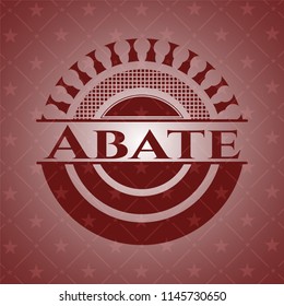 Abate red icon or emblem