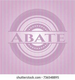 Abate retro pink emblem