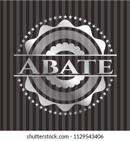 Abate silver emblem or badge