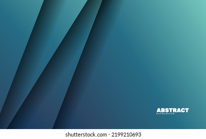 Abatract technology blue papercut overlap layer background