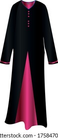 Abaya Muslim women dress vector