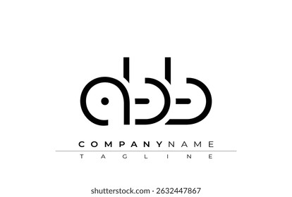 ABB abstract letter design. Modern Business Logo Design With Abstract Typography and Contemporary Style