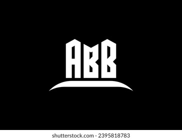 ABB Letter Logo Design On Creative BLACK Background