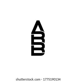 abb letter original monogram logo design