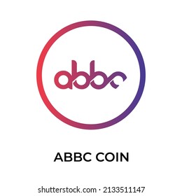 ABBC Coin Cryptocurrency icon. ABBC coin symbol. Cryptocurrency vector icon. Flat Vector illustration - Vector
