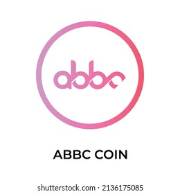ABBC Coin Cryptocurrency icon. ABBC coin symbol. Cryptocurrency vector icon. Flat Vector illustration - Vector