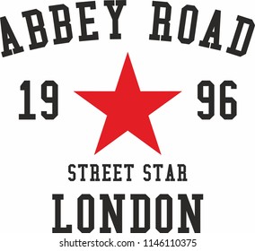 abbey road london graphic design vector art